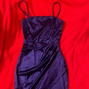 -Beautiful royal satin blue dress